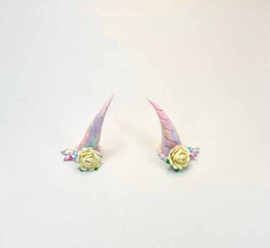 Neon Horns with Flowers and Gems