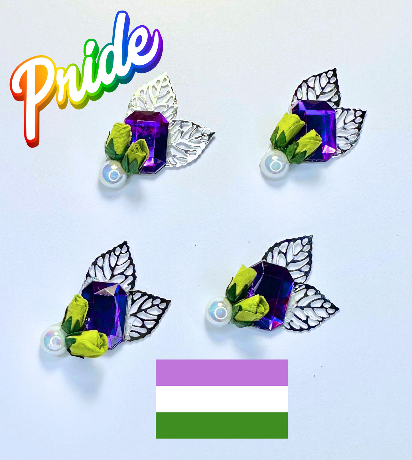 Genderqueer Pride Bling