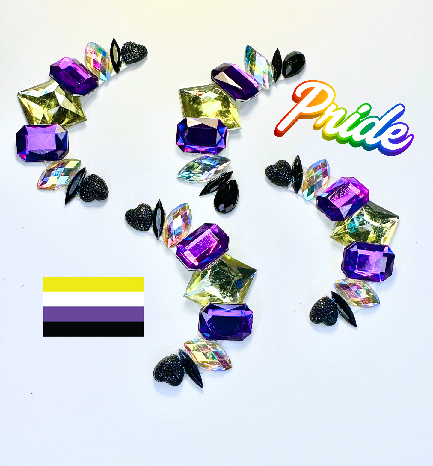 Nonbinary Pride Bling